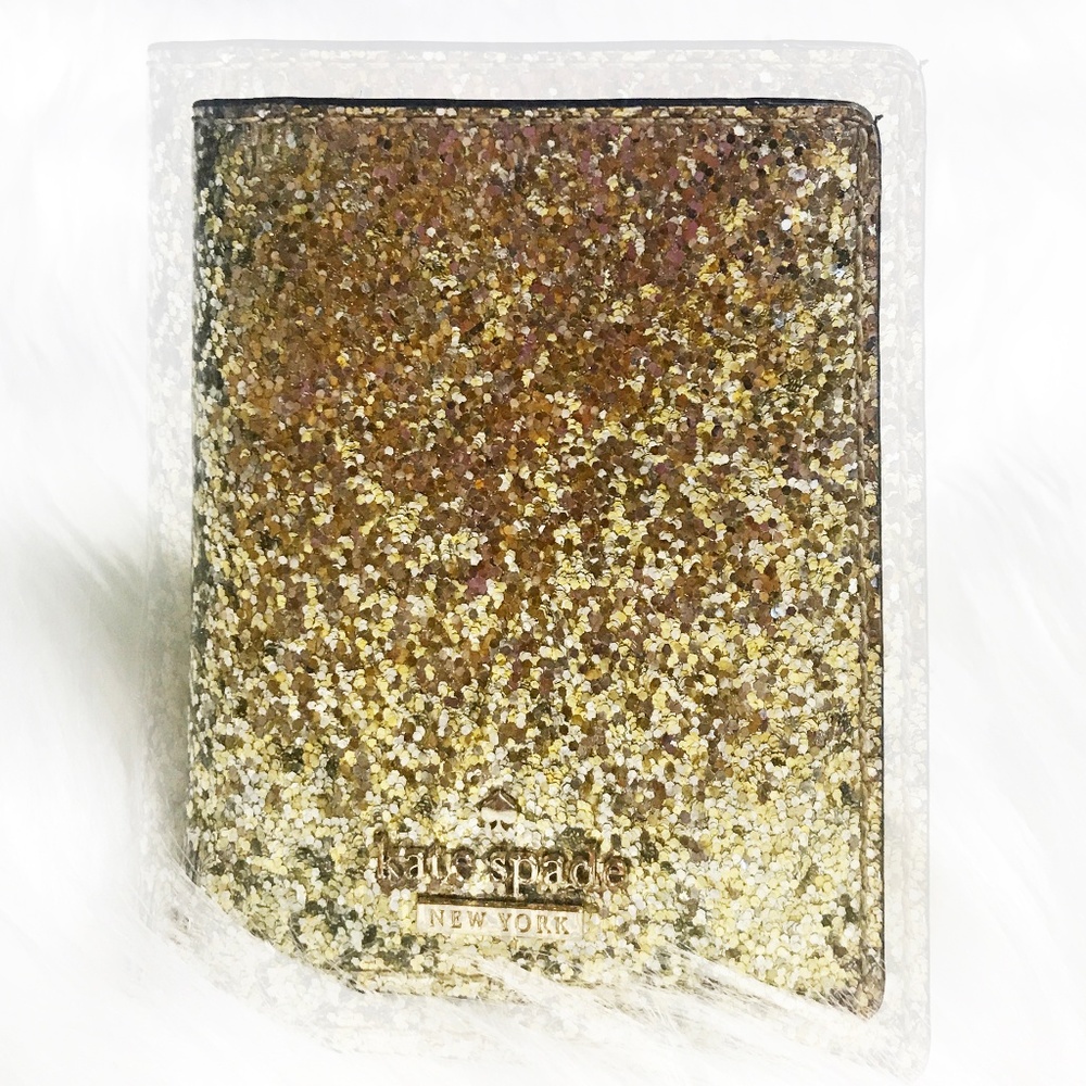 ✨ SOLD ✨ - GOLDEN KATE SPADE GLITTER WALLET